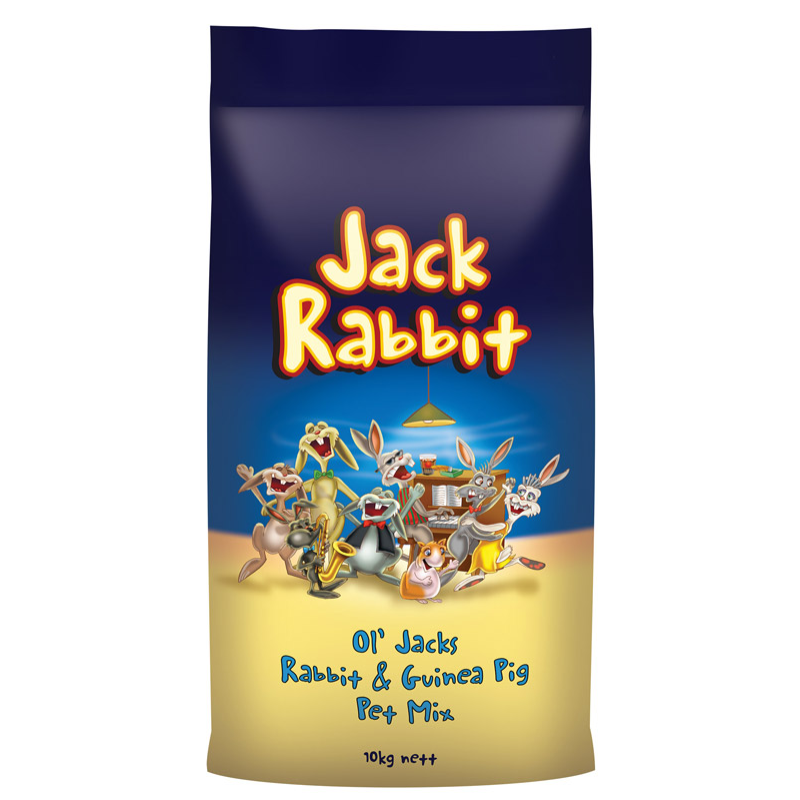 O'L JACKS RABBIT & GP PET MIX (BLUE) 10KG