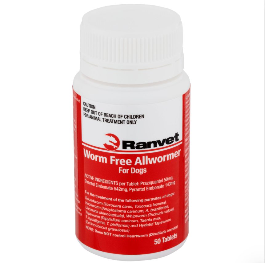 RANVET ALL WORMER DOGS [Sz:1.5KG+]