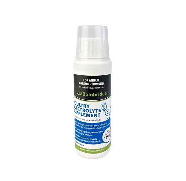 BAINBRIDGE POULTRY ELECTROLYTE SUPPLEMENT 125ML