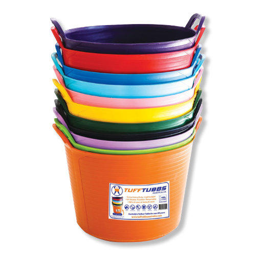 TUFF TUB  ASSORTED COLOURS 40L