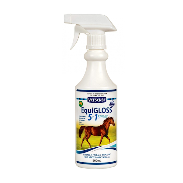 VETSENSE EQUIGLOSS 5 IN 1 SPRAY 500ML